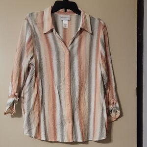 Croft & Barrow Multicolor Striped Button-Down Shirt